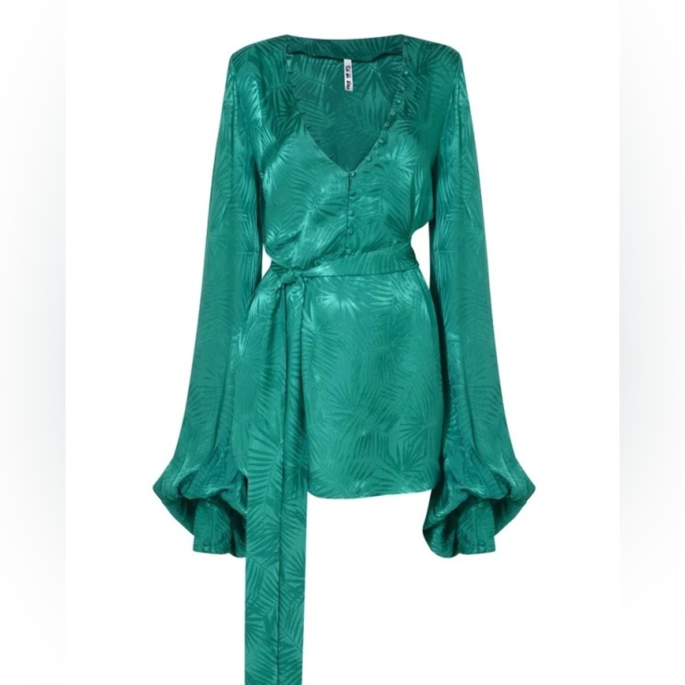 Rat & Boa Green Harlequin Dress S NWT